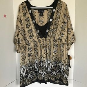 Separates by NYCDC Boho Blouse Sz 22/24 NWT (M-66)